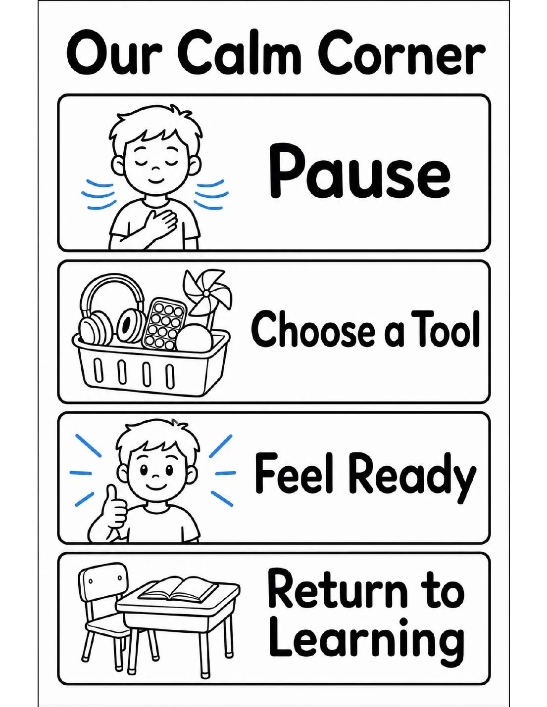 Example page from Calm Corner & Self-Regulation Toolkit K-5