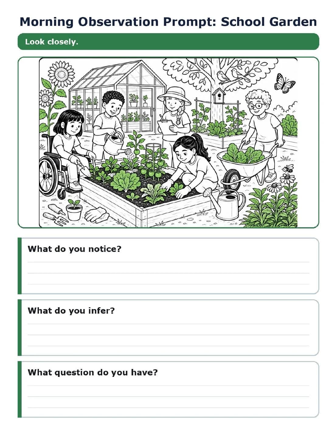 Example page from Daily Morning Work Spiral Review Grades 1-5