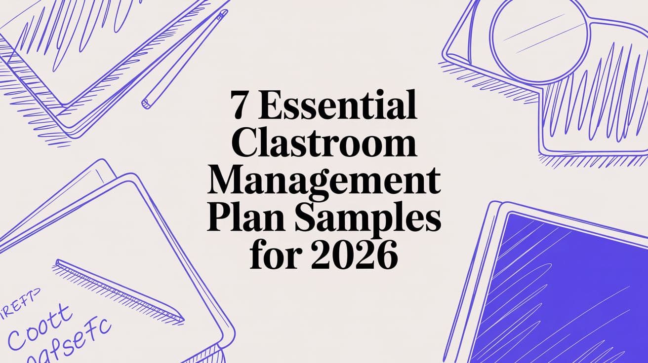 7 Essential Classroom Management Plan Samples for 2026