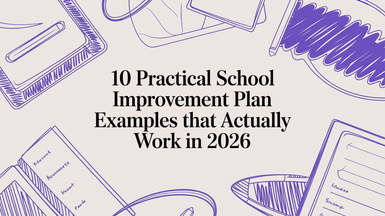 10 Practical School Improvement Plan Examples That Actually Work in 2026