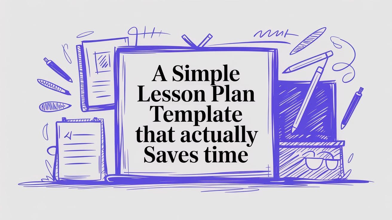 A Simple Lesson Plan Template That Actually Saves Time