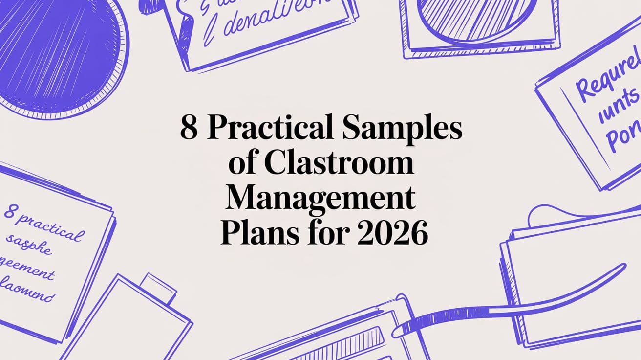 8 Practical Samples of Classroom Management Plans for 2026
