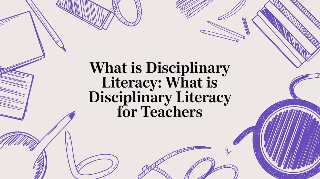 What is Disciplinary Literacy: A Teacher's Guide