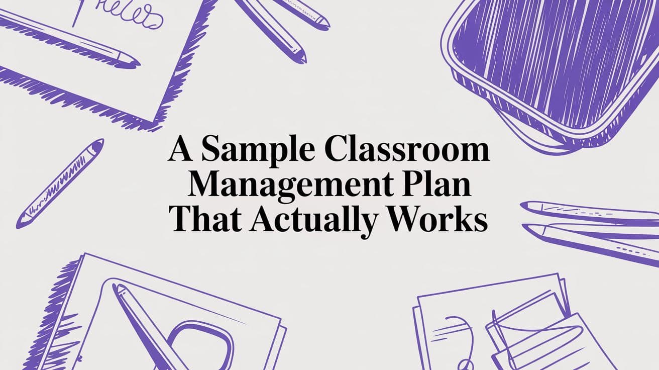 A Sample Classroom Management Plan That Actually Works