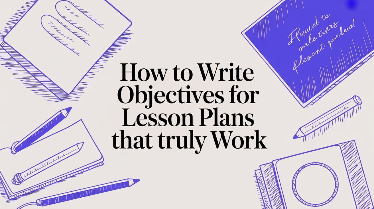 How to Write Objectives for Lesson Plans That Truly Work