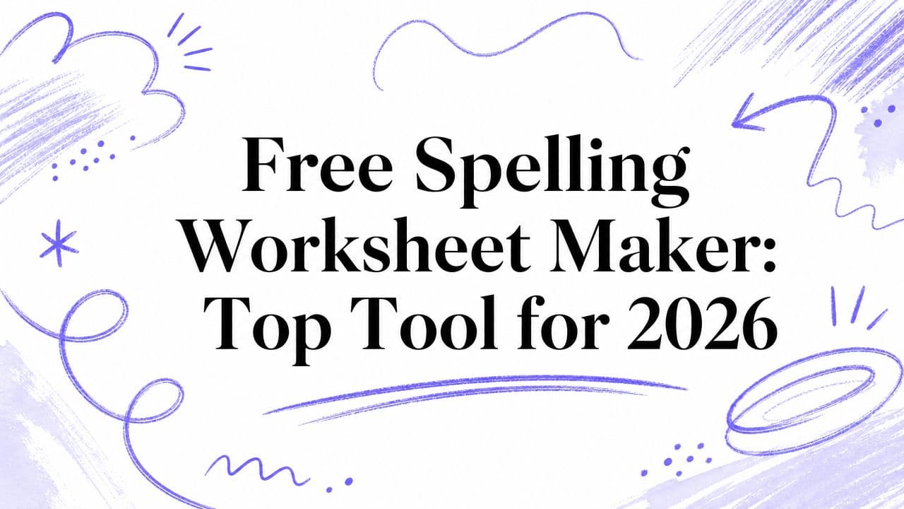 Free Spelling Worksheet Maker: Top Tool for 2026
