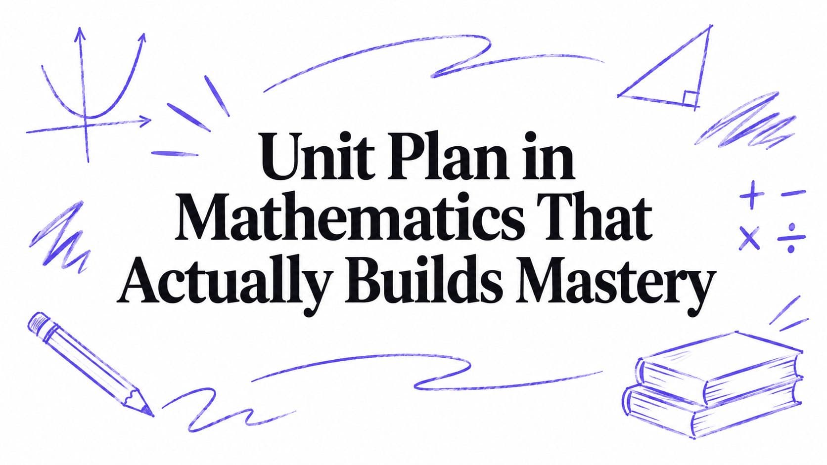 Unit Plan in Mathematics That Actually Builds Mastery