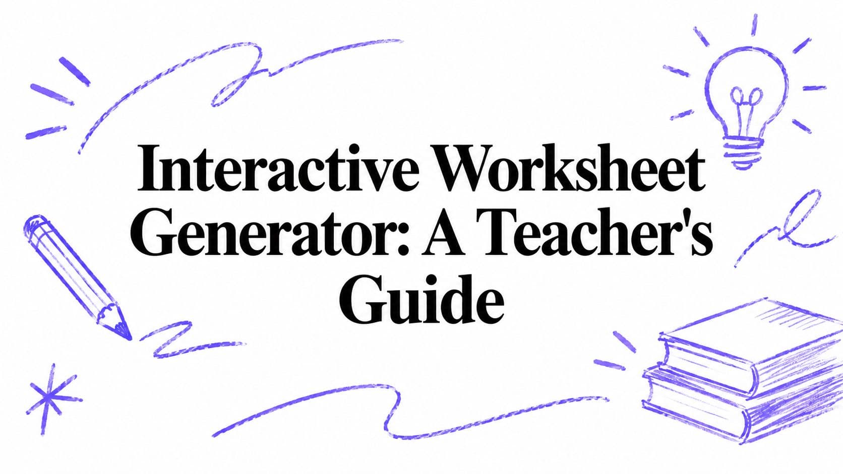 Interactive Worksheet Generator: A Teacher's Guide