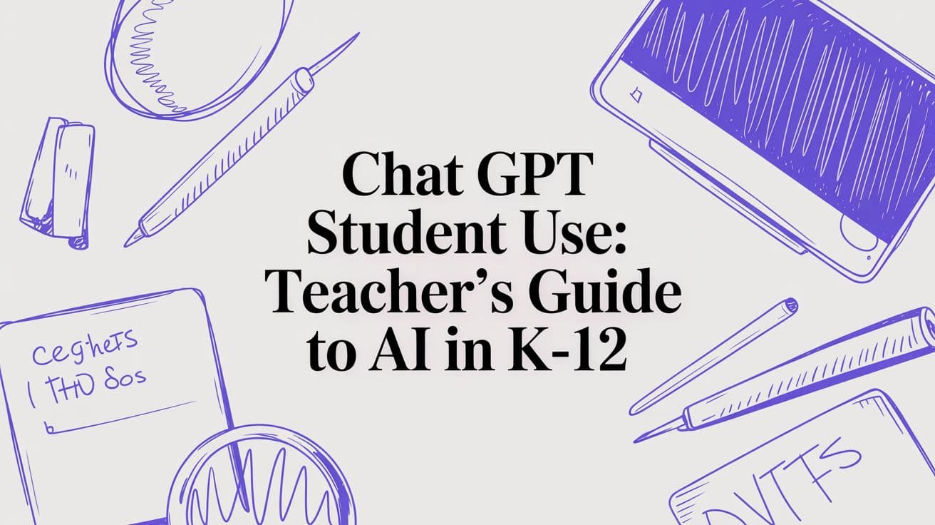 Chat GPT Student Use: Teacher's Guide to AI in K-12