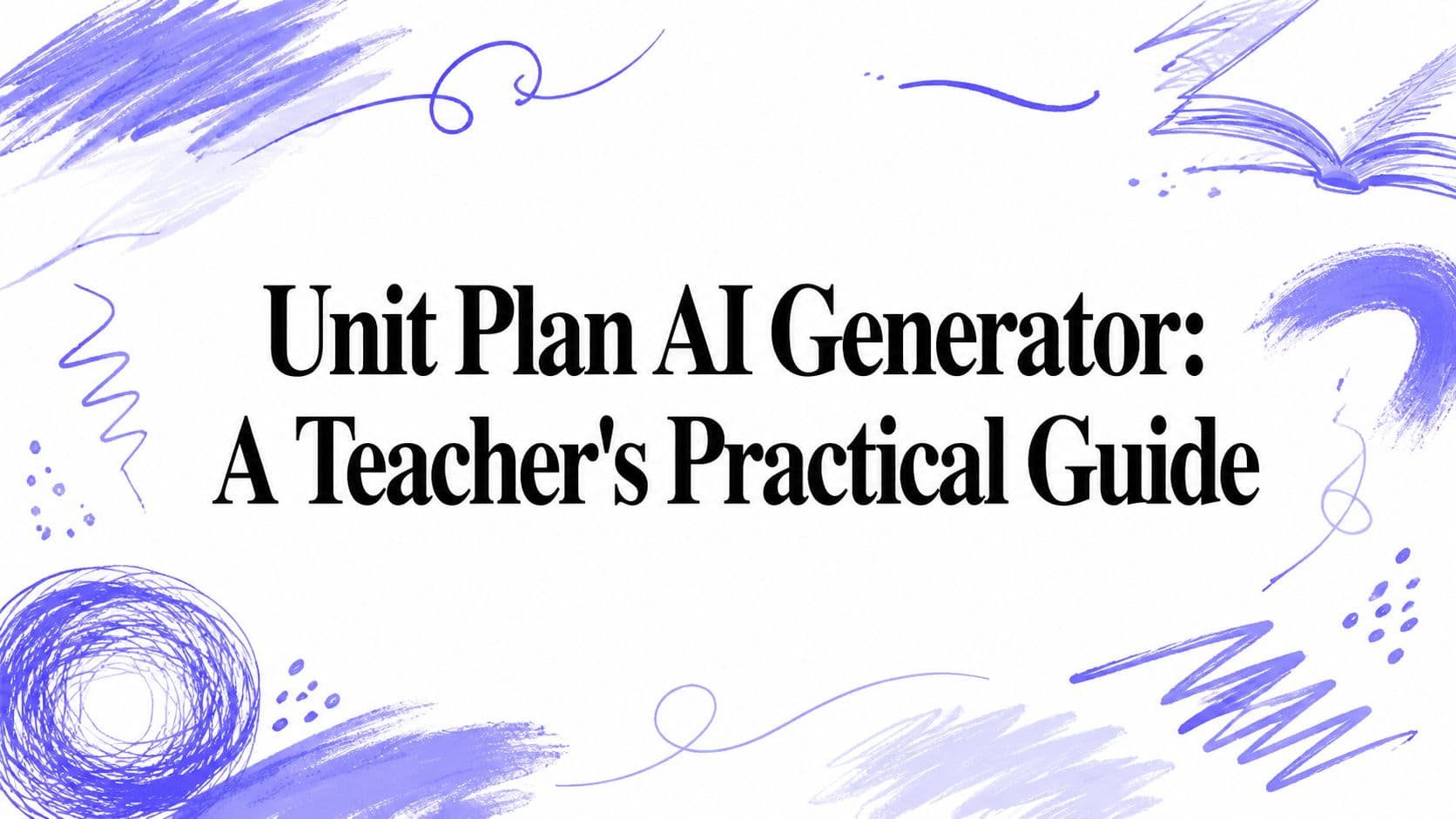 Unit Plan AI Generator: A Teacher's Practical Guide