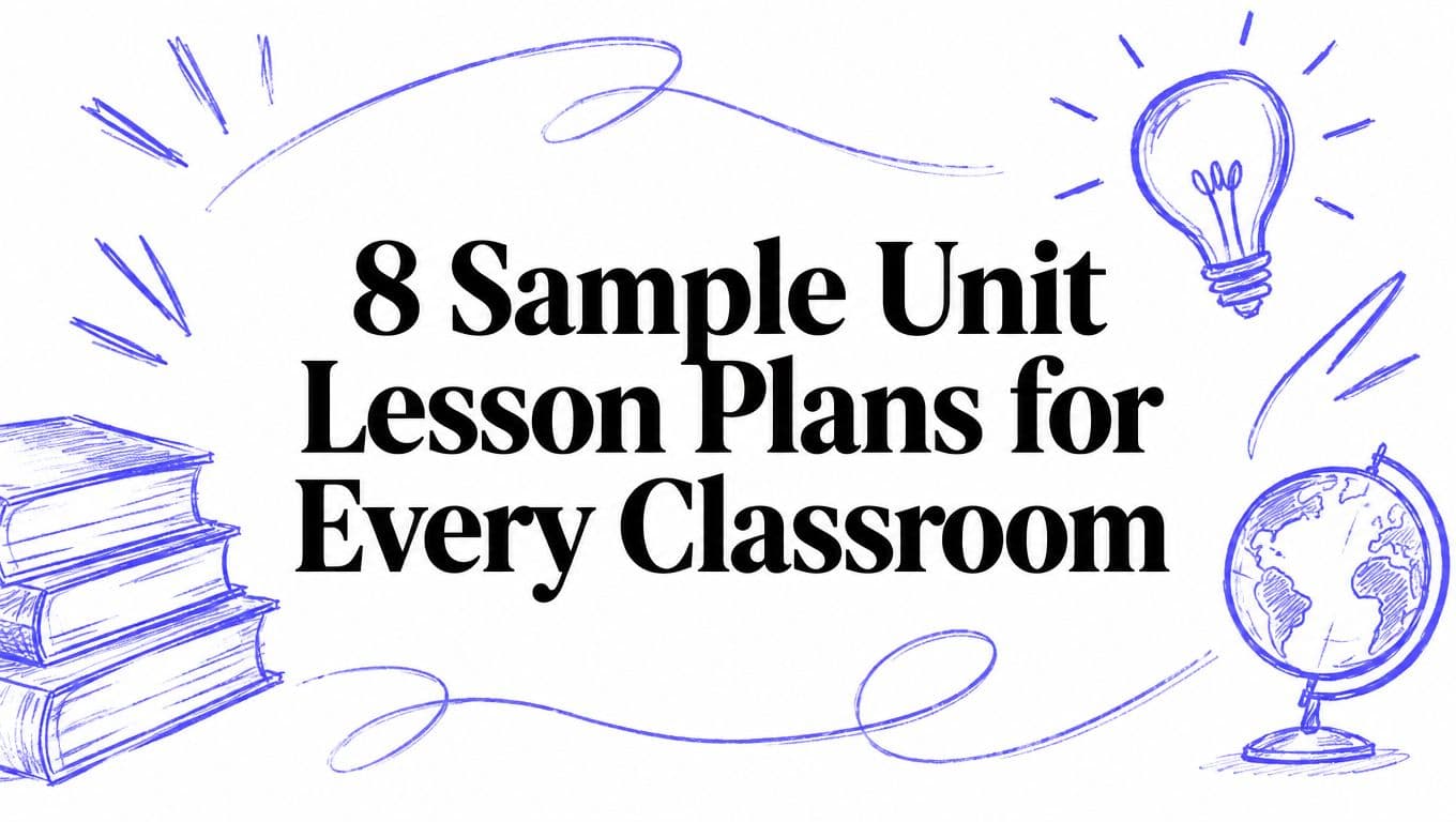 8 Sample Unit Lesson Plans for Every Classroom