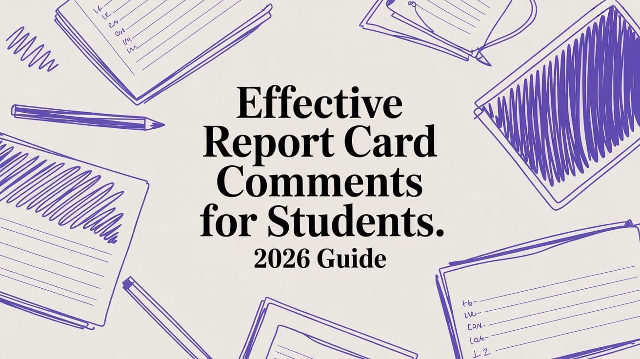 Effective Report Card Comments for Students: 2026 Guide