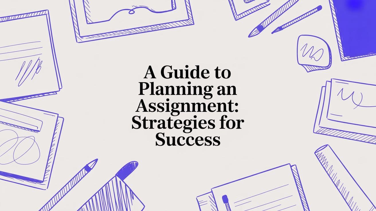 A Guide to Planning an Assignment: Strategies for Success