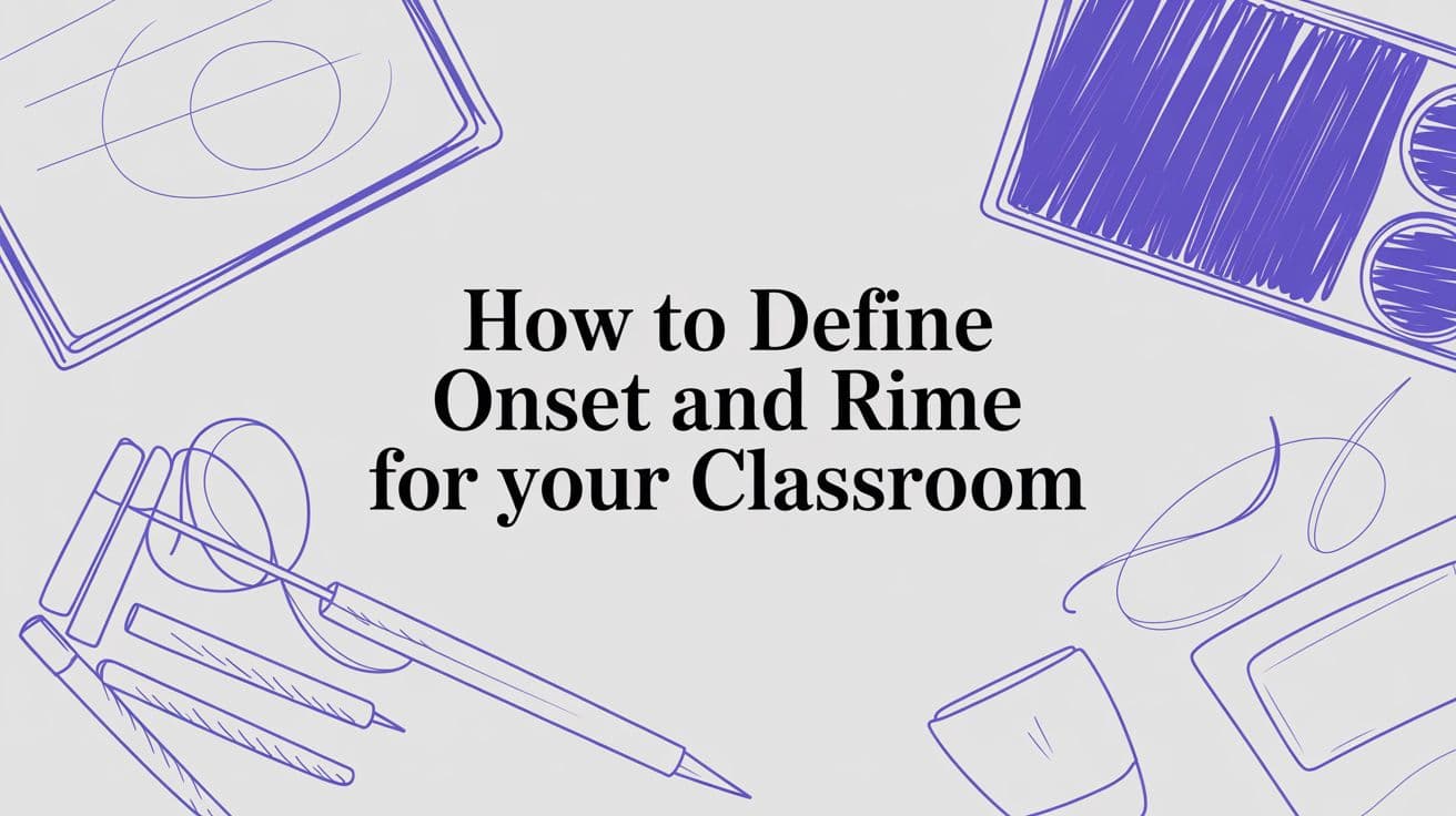 How to Define Onset and Rime for Your Classroom