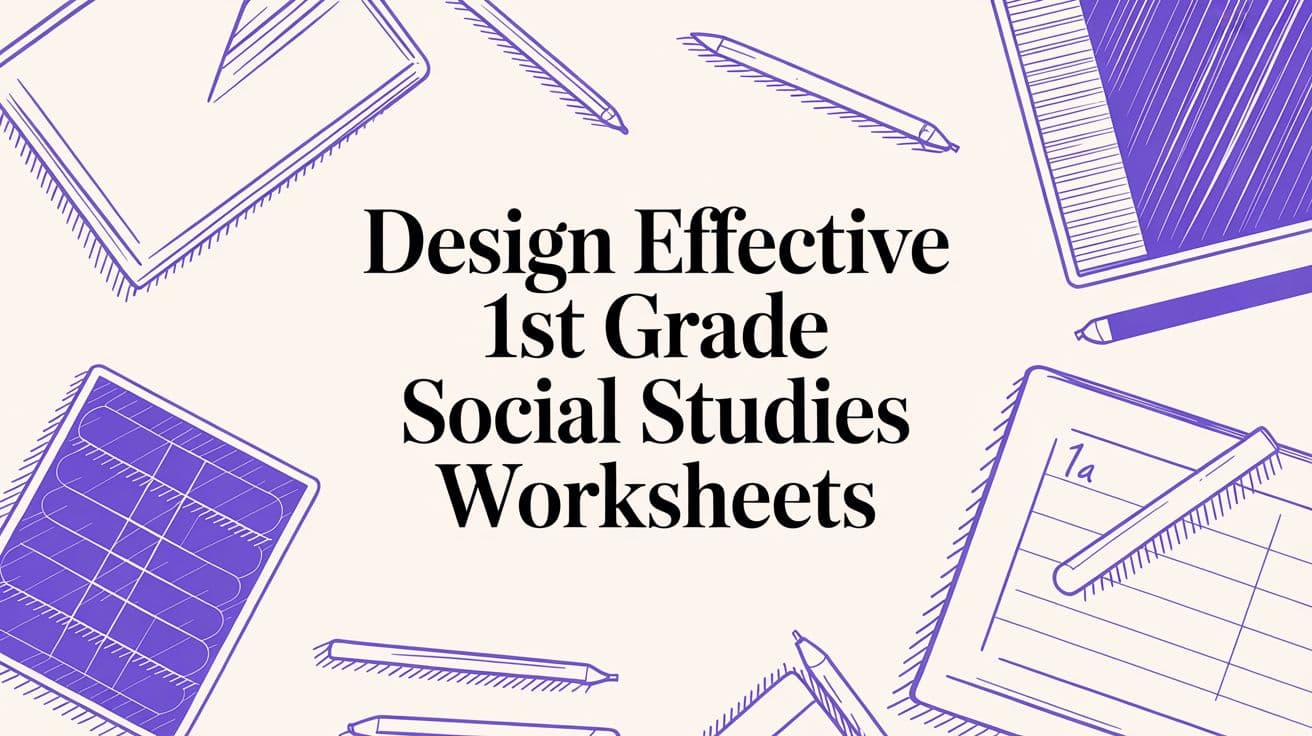 Design Effective 1st Grade Social Studies Worksheets