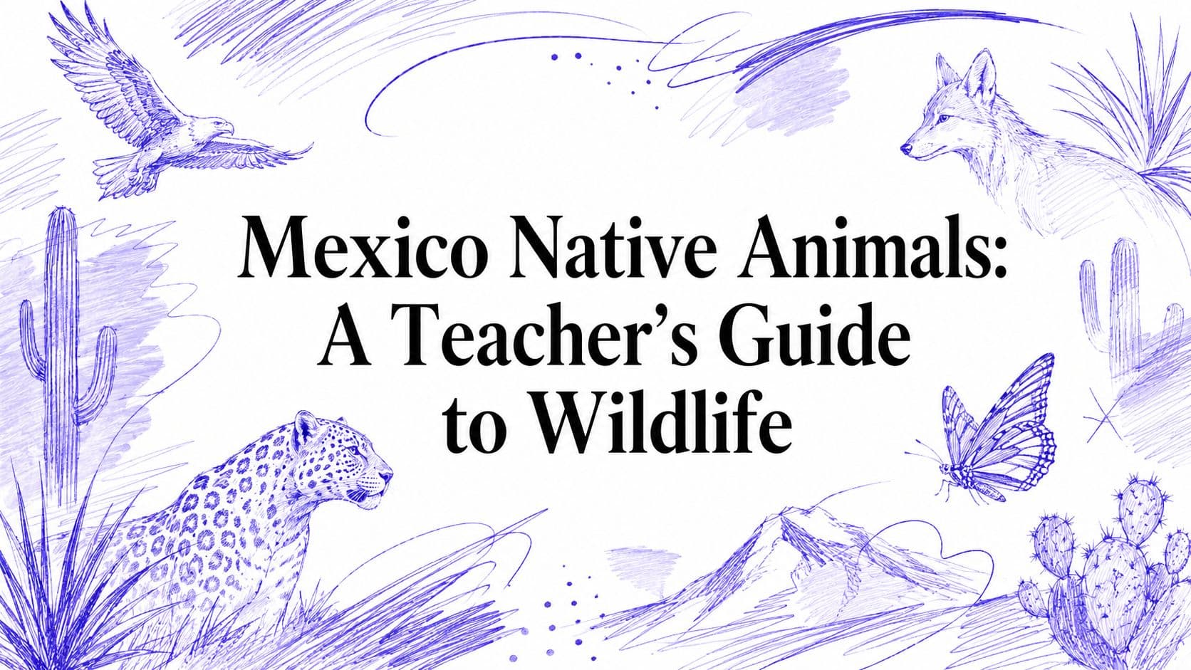 Mexico Native Animals: A Teacher's Guide to Wildlife