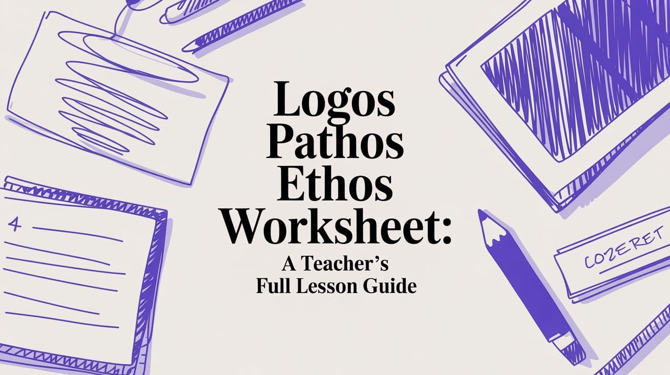 Logos Pathos Ethos Worksheet: A Teacher's Full Lesson Guide