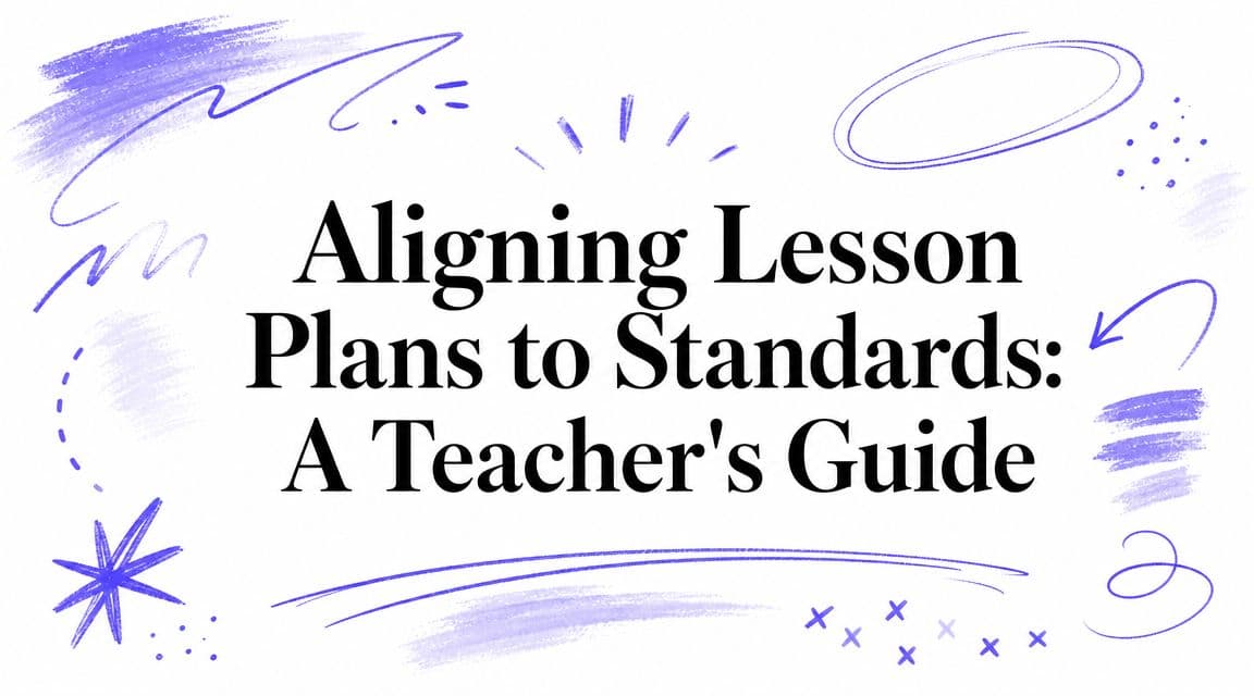 Aligning Lesson Plans to Standards: A Teacher's Guide