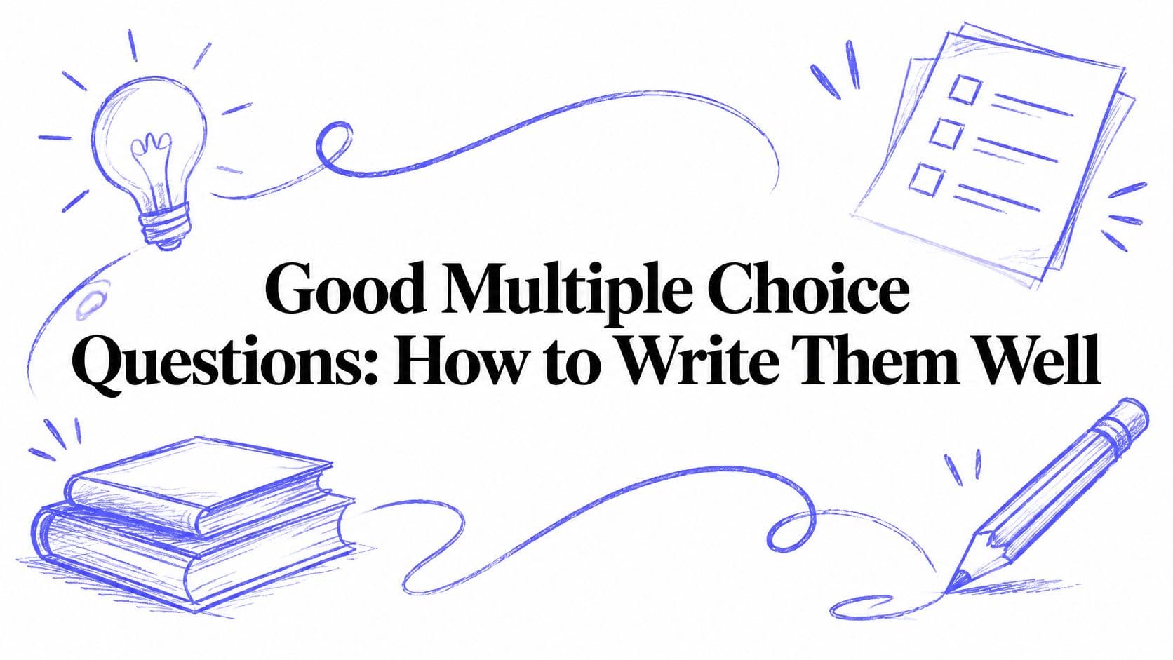 Good Multiple Choice Questions: How to Write Them Well