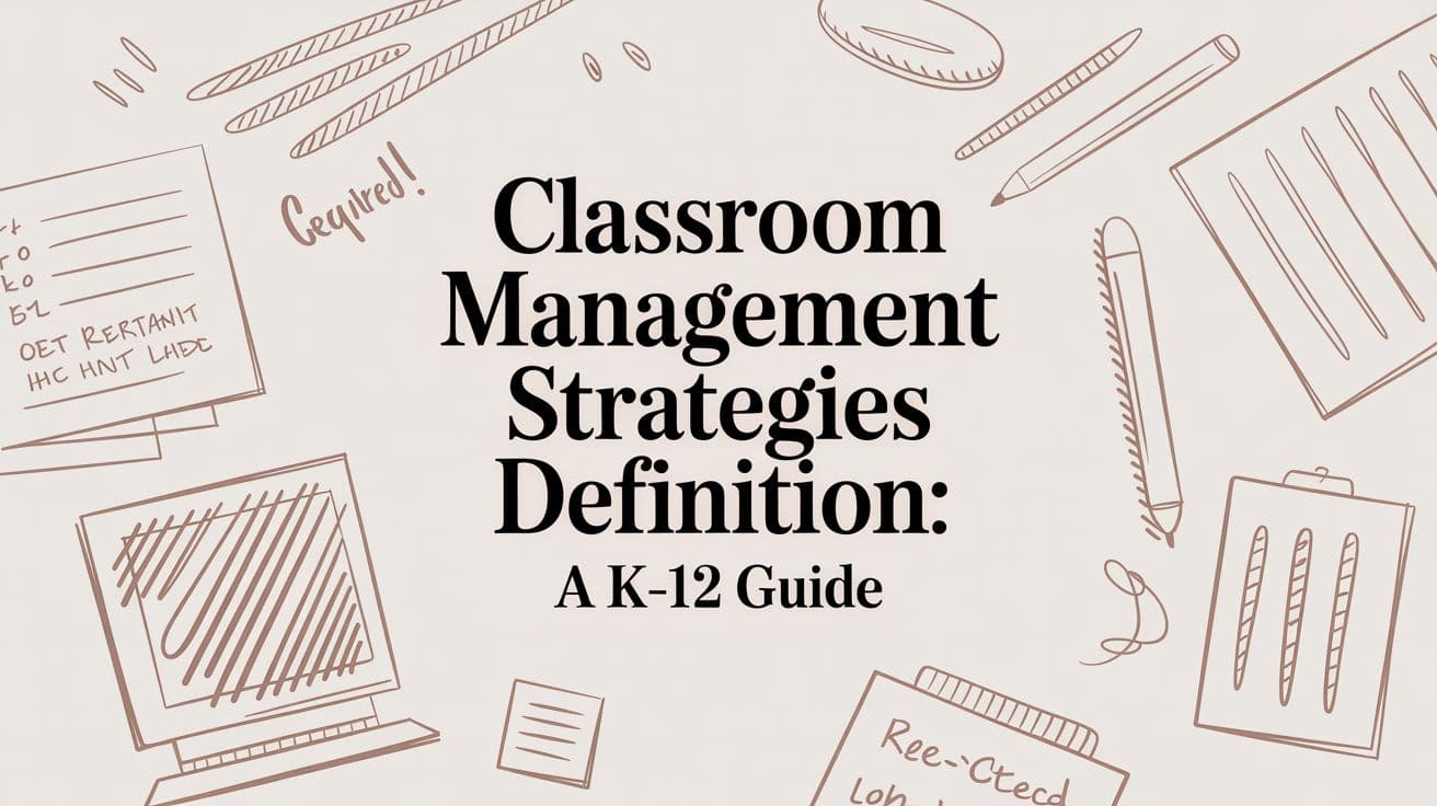 Classroom Management Strategies Definition: A K-12 Guide