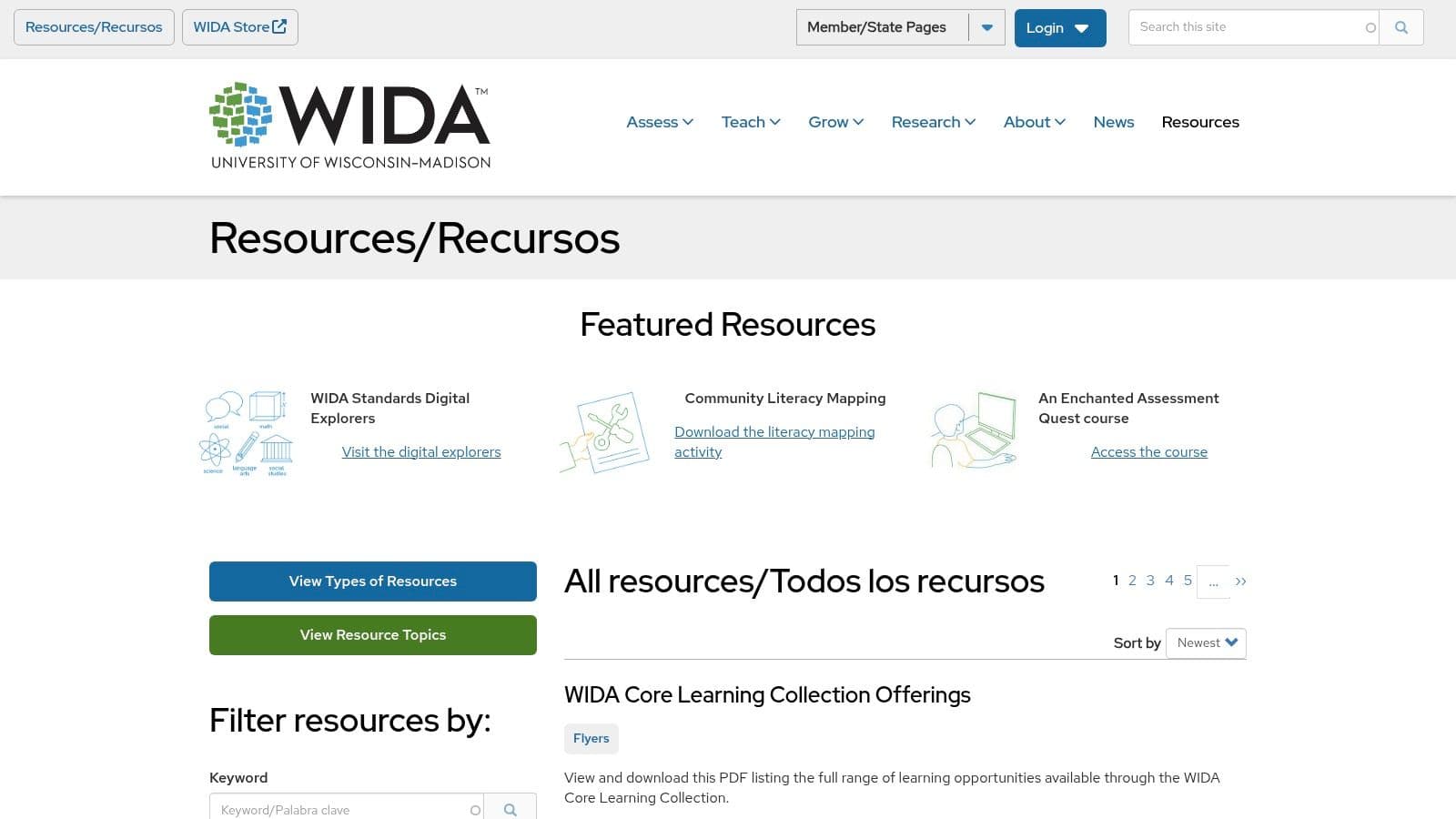 WIDA Resource Library