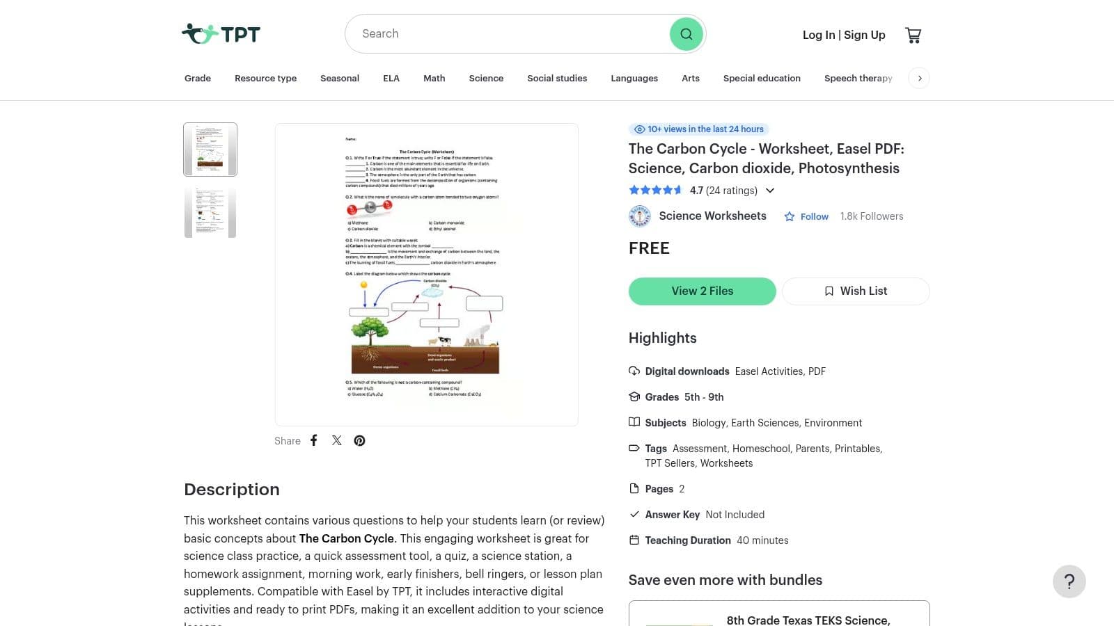 NASA Science, Carbon Dioxide Cycle Coloring Page + Kids Article