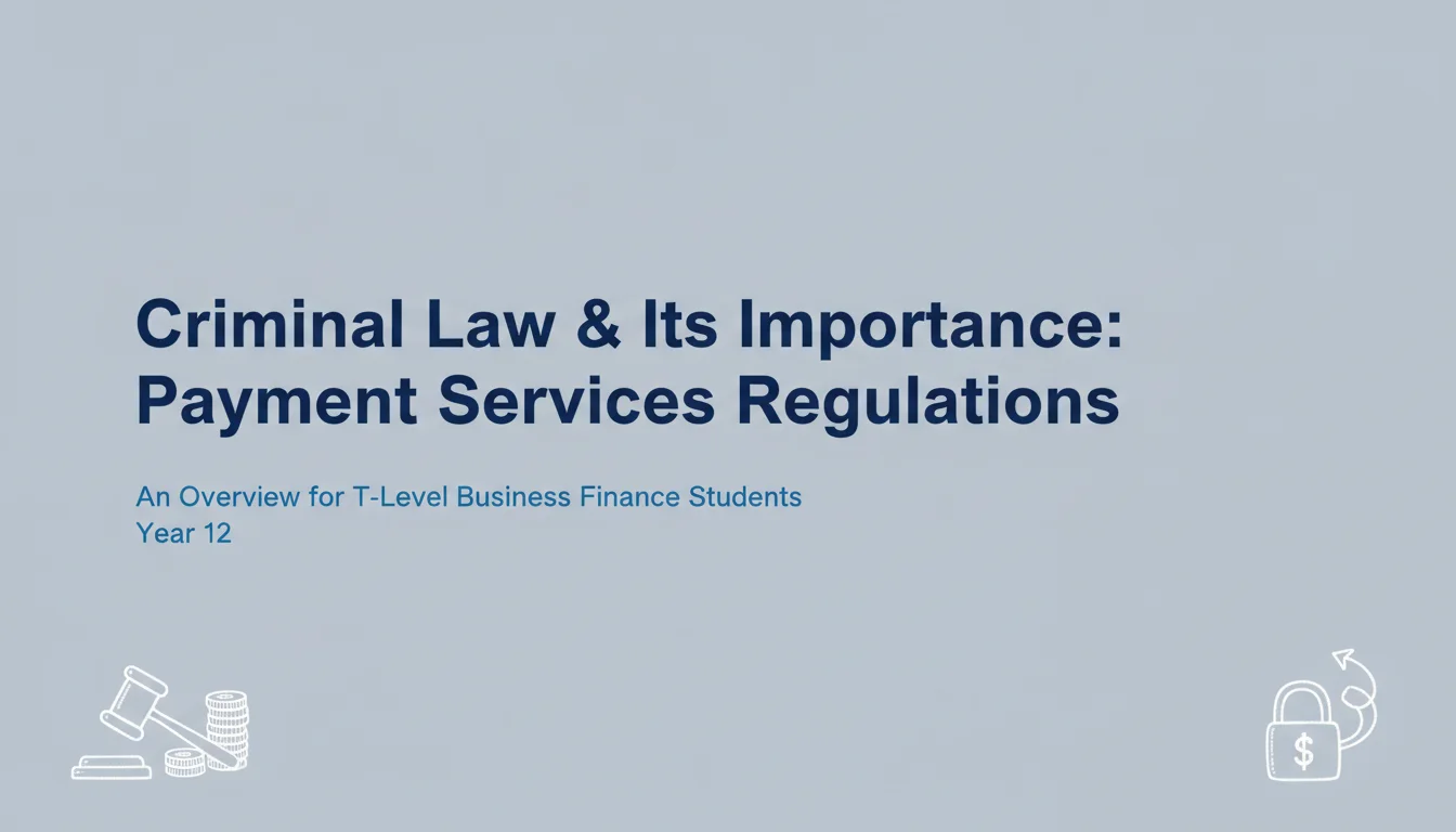 Criminal Law in Business Finance