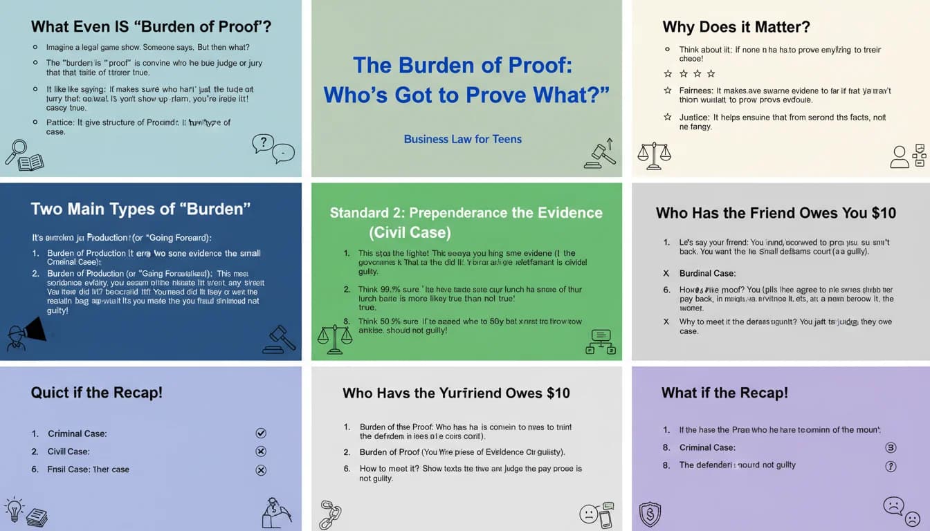 Proving Your Case: Burden Explained