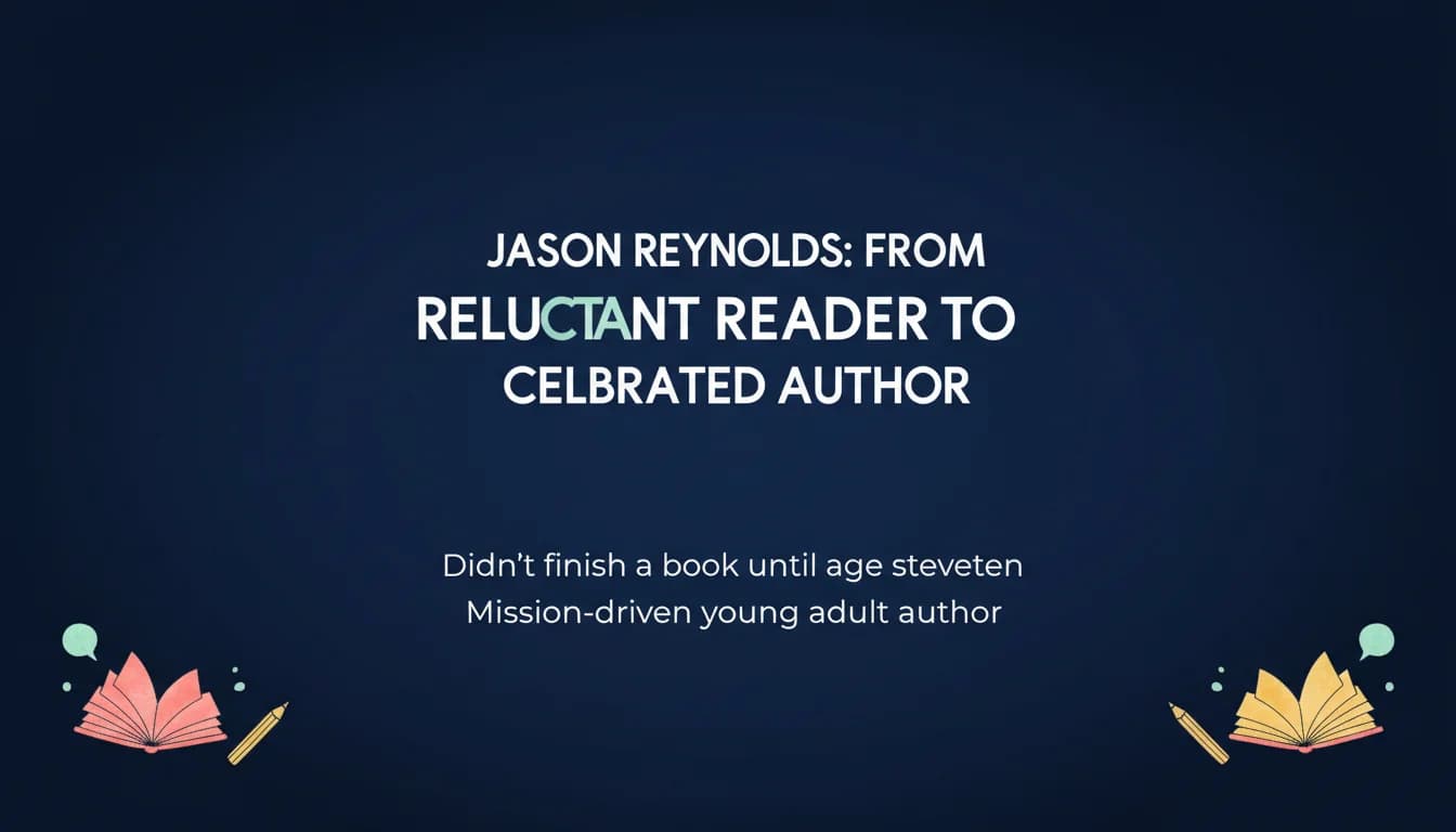 Jason Reynolds: From Reluctant to Writer