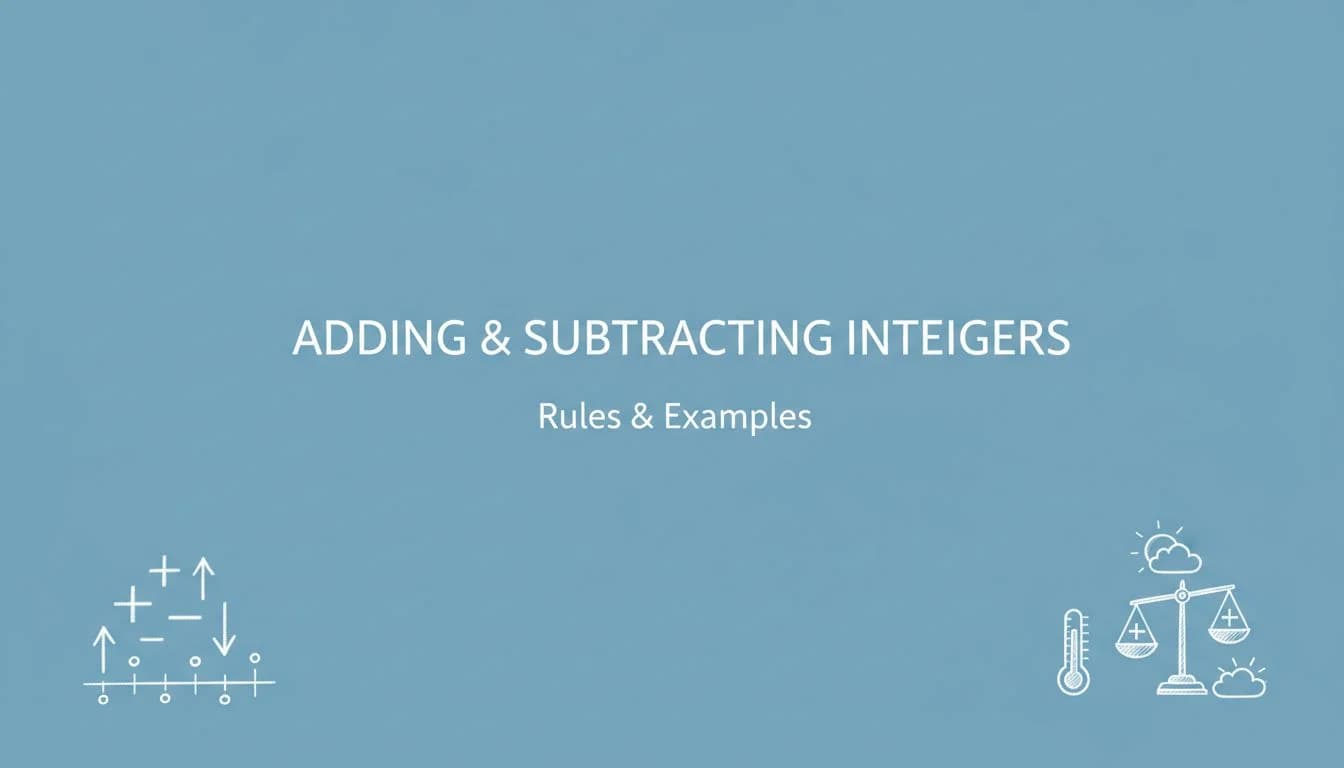 Integer Addition and Subtraction Adventures