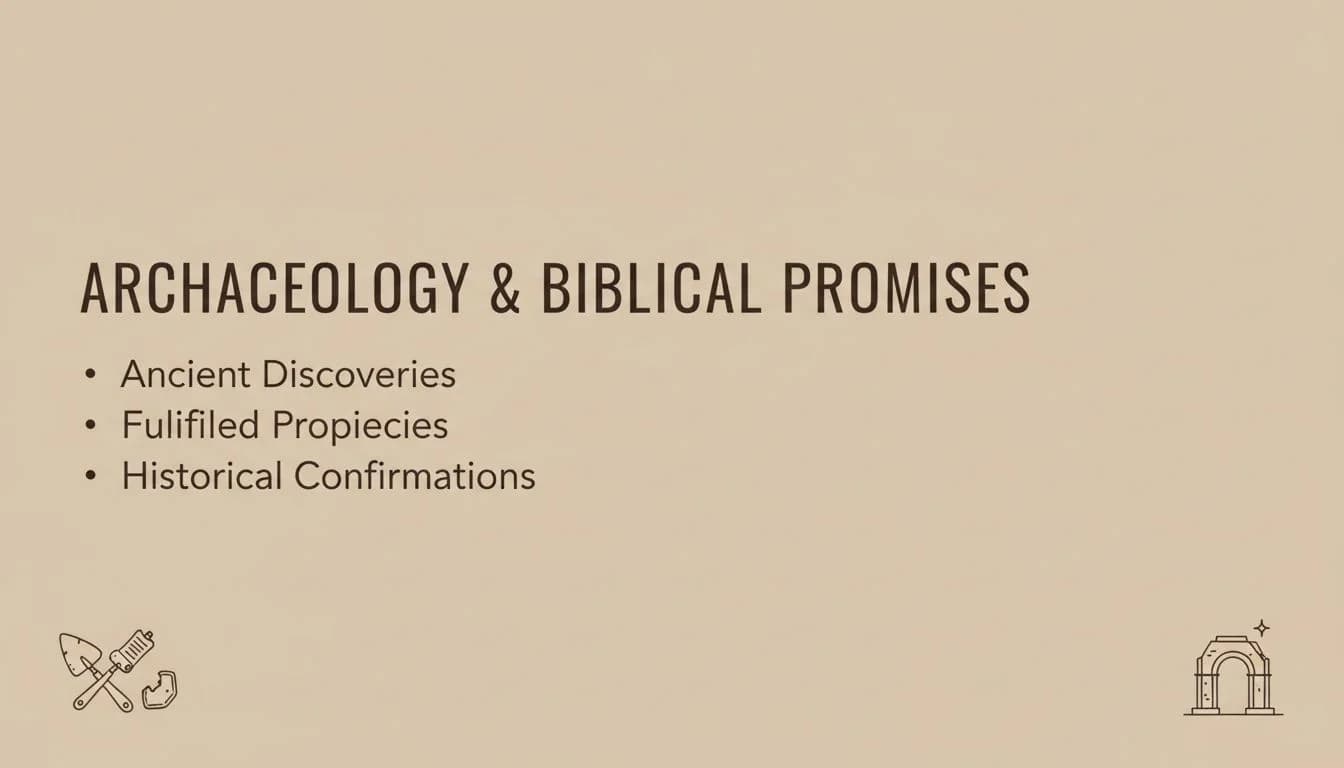 Biblical Archaeology: Uncovering Ancient Promises