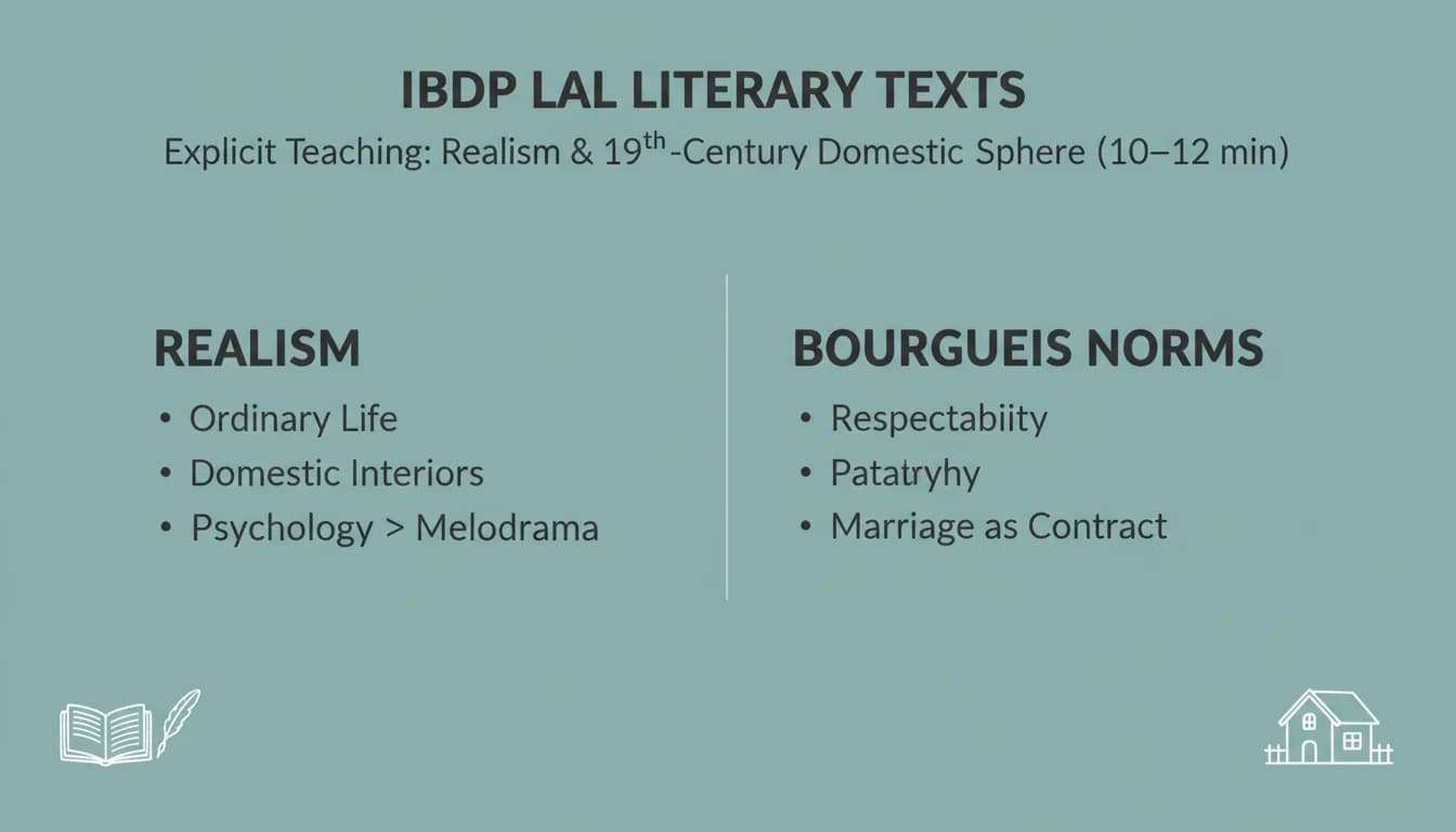 Realism and the Victorian Domestic Sphere