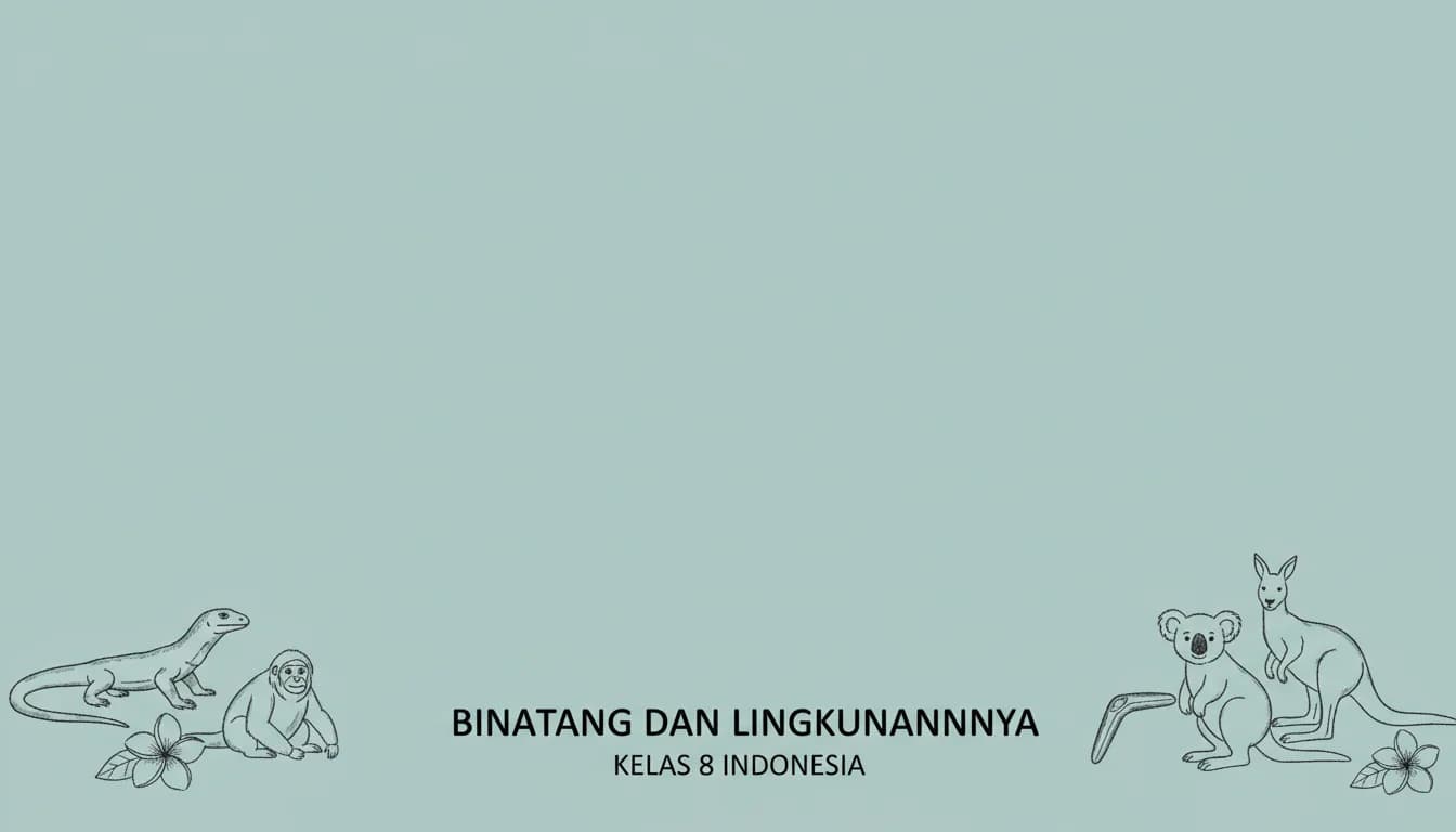 Indonesian Animals and Their World