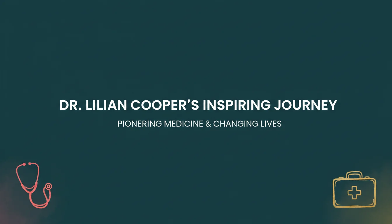 Dr Lilian Cooper Changed History