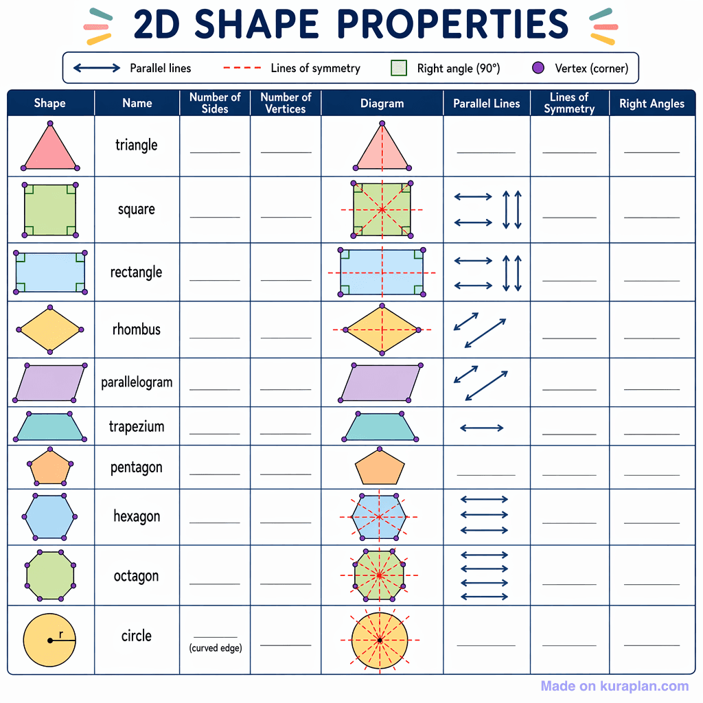 2D Shape Properties (detailed, unlabeled)