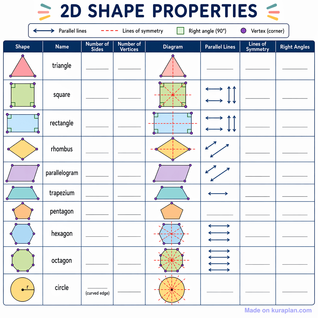 2D Shape Properties (detailed, unlabeled)