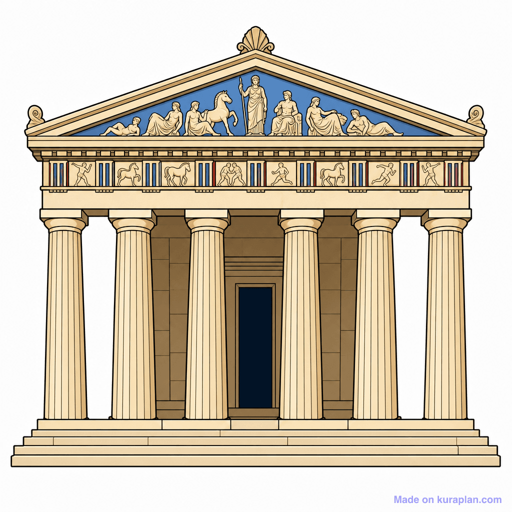 Ancient Greece Parthenon Elevation