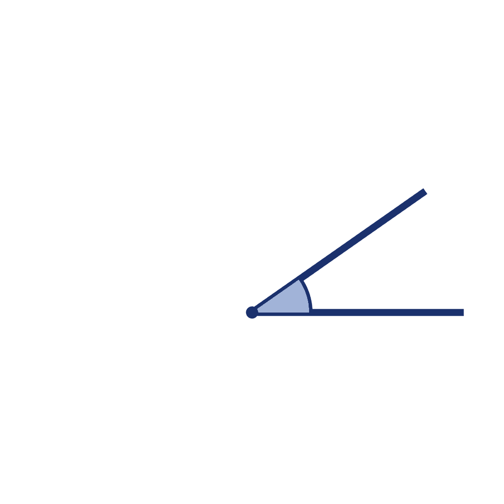 Angle — 35° (Acute Angle)