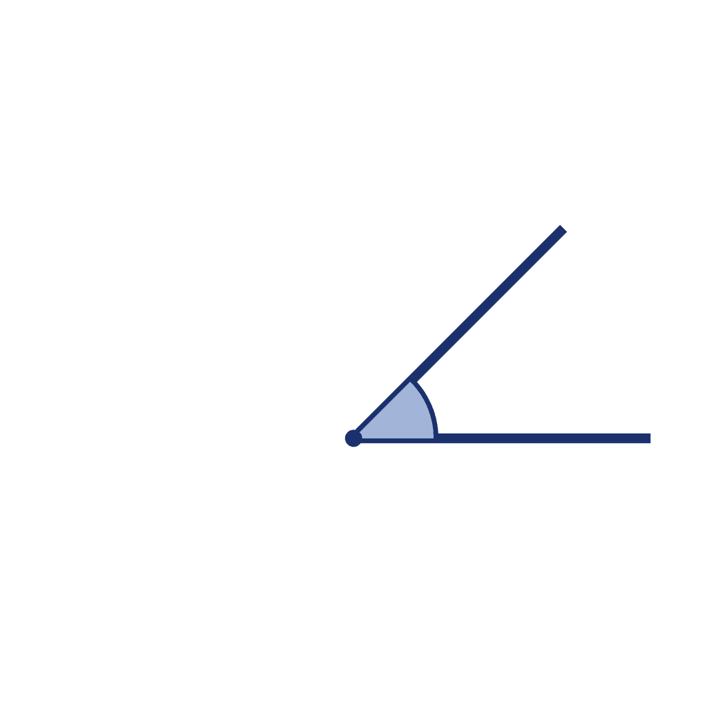 Angle — 45° (Acute Angle)