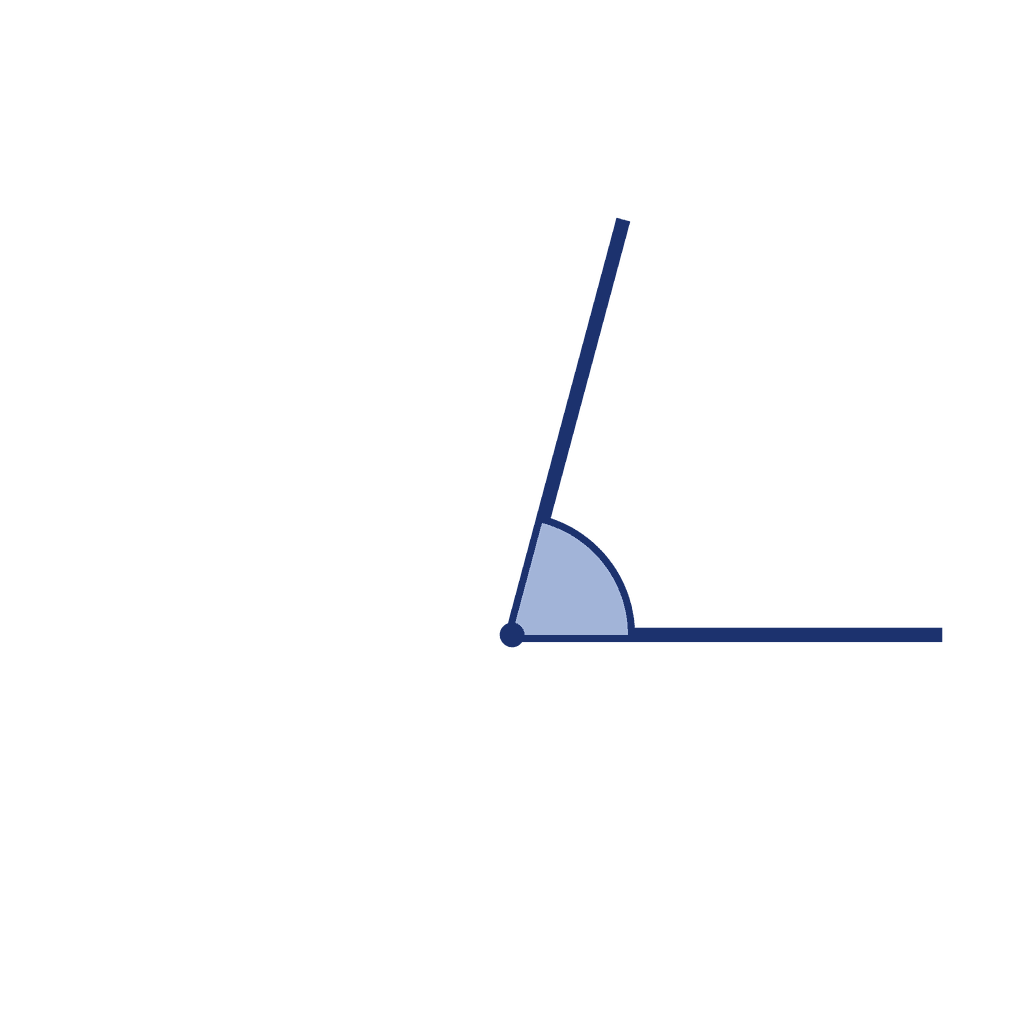 Angle — 75° (Acute Angle)