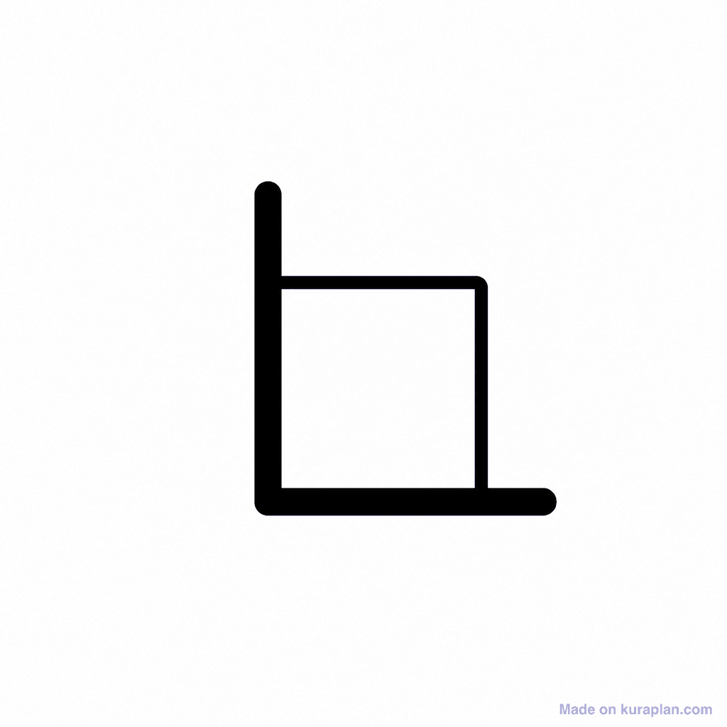 Angle Right Marker Square