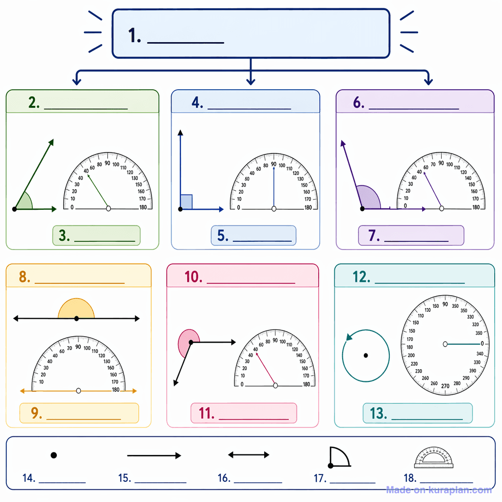 Types of Angles (detailed, unlabeled)