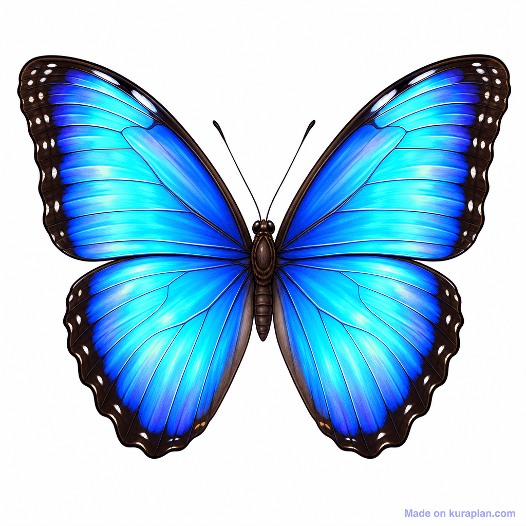 Animal Butterfly Blue Morpho