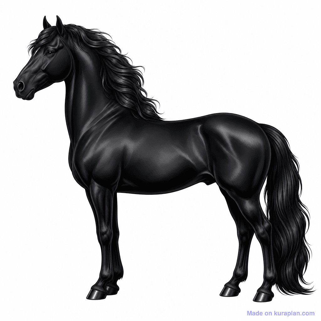 Animal Horse Black