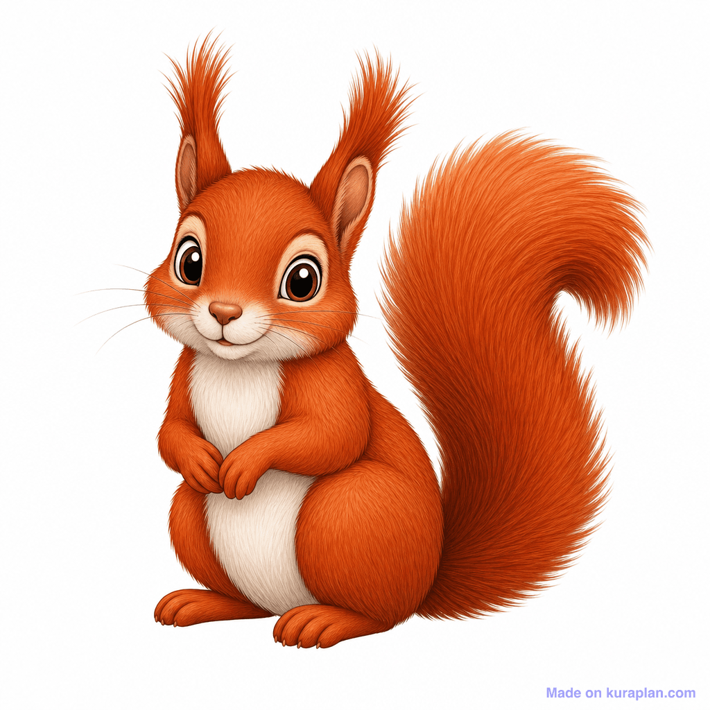 Animal Squirrel Red
