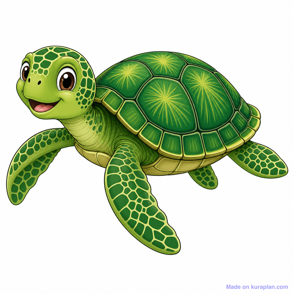 Animal Turtle Sea Green