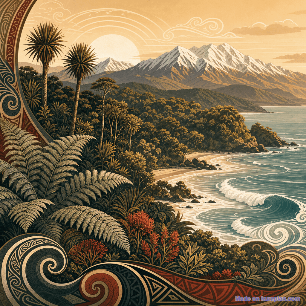 Aotearoa landscape panorama