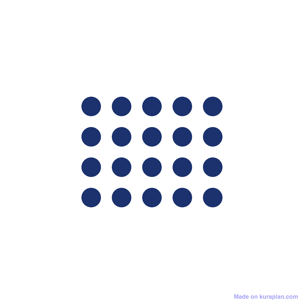 Array — 4 × 5 = 20