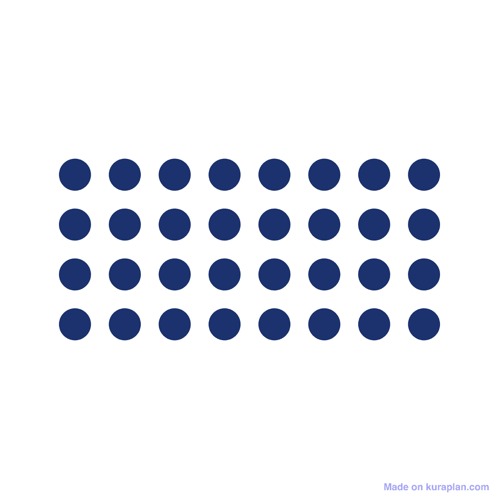 Array — 4 × 8 = 32