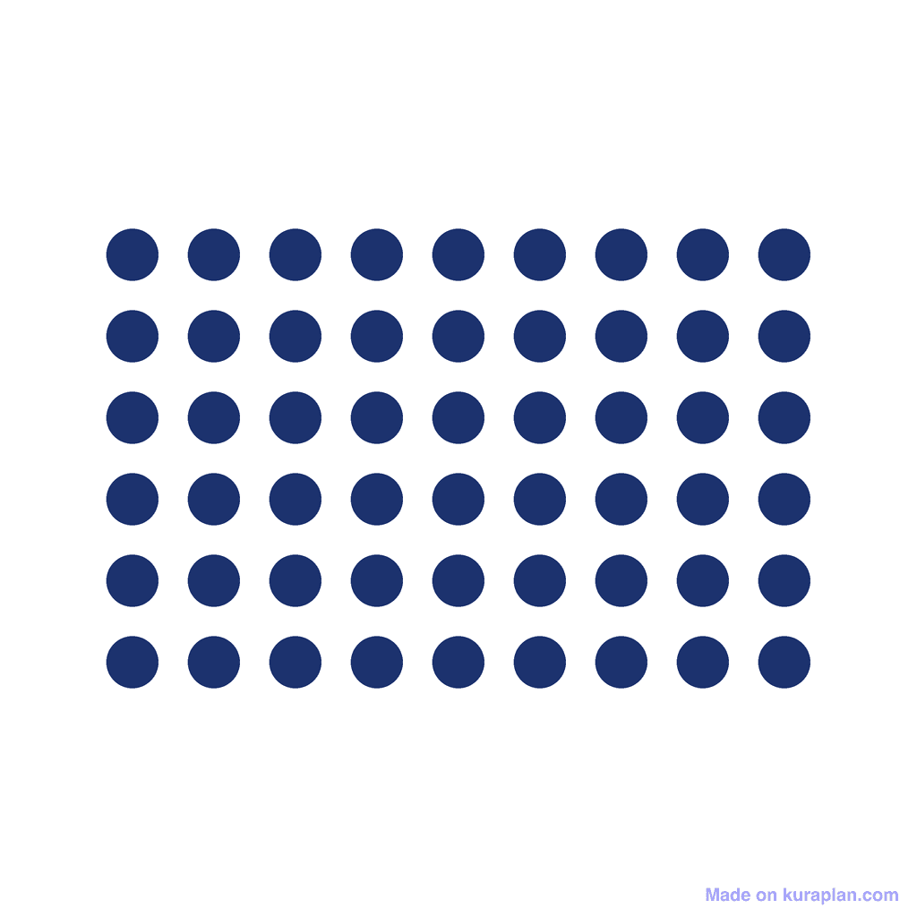 Array — 6 × 9 = 54